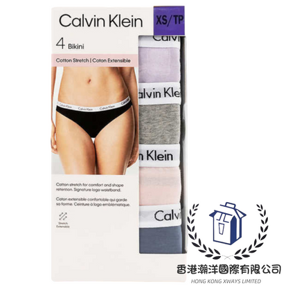 Calvin Klein - CK女式三角内褲4件裝[平行進口]