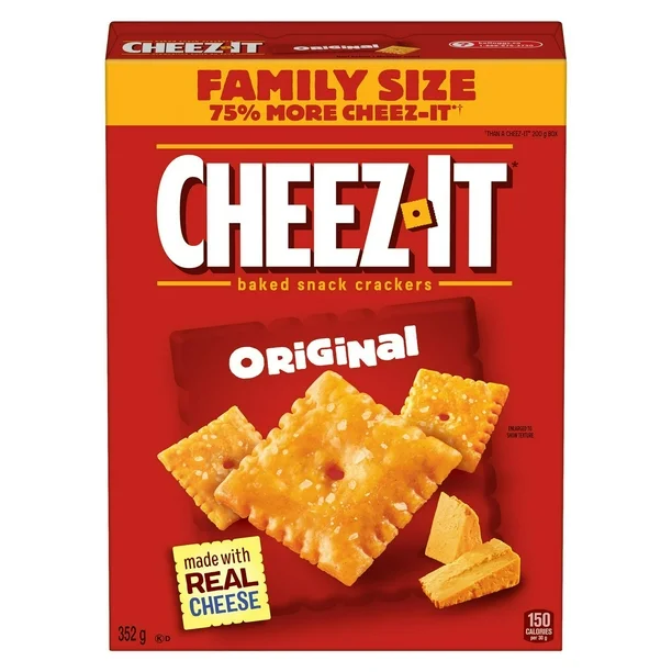 Cheez-It 經典原味芝士餅乾薄脆352G家庭裝 [平行進口] EXP 2027年3月9日