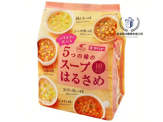 大逸昌 - Daisho (大昌) 五味即食綜合粉絲湯 (粉橙色包裝) 164.8 g （包含 10 小包) 【平行進口】賞味期限: 2027年1月25日
