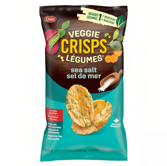 現貨 加拿大直送 Dare Veggie Crisps Sea Salt 海鹽蔬菜脆片 405g[平行進口]BEST BEFORE JAN-2026