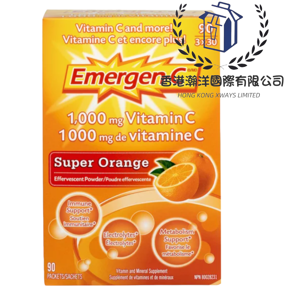 預購 加拿大 Emergen-C維生素C VC泡騰片沖劑[平行進口]