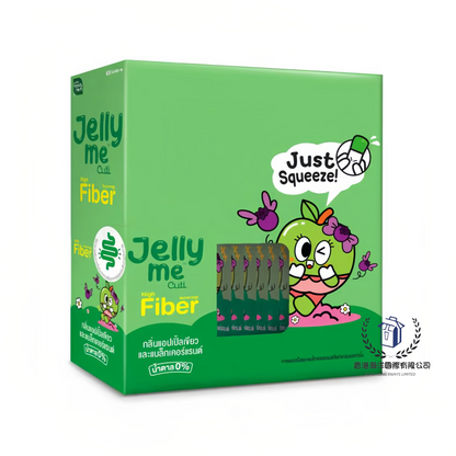 HandyHerb Jelly Me Cuti Fiber 青蘋果與黑加侖子口味原盒 12 條入【平行進口】最佳食用期限：2027年3月6日