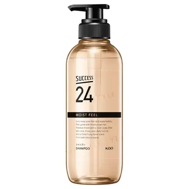 日本花王 Kao Success24 Moist Feel 保濕頭皮護理洗髮露 400ml 泵裝