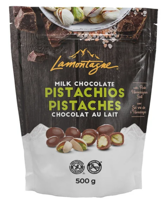 現貨 加拿大直送 Lamontagne 喜馬拉雅鹽牛奶開心果朱古力 500G【平行進口】