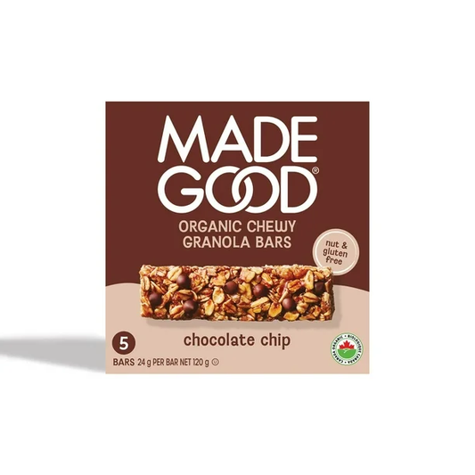MadeGood 有機朱古力脆片燕麥條 120G [平行進口] EXP 2027年7月27日