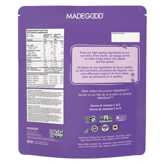 MadeGood 有機迷你燕麥脆脆 576克 24包裝【平行進口】有效期: 2027年4月13日