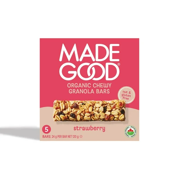 現貨 加拿大直送 Made Good 有機香脆燕麥棒 120G（草莓風味）[平行進口]