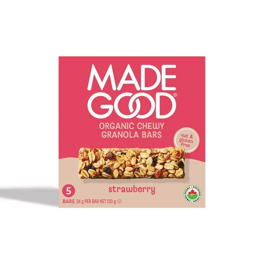 現貨 加拿大直送 Made Good 有機香脆燕麥棒 120G（草莓風味）[平行進口]