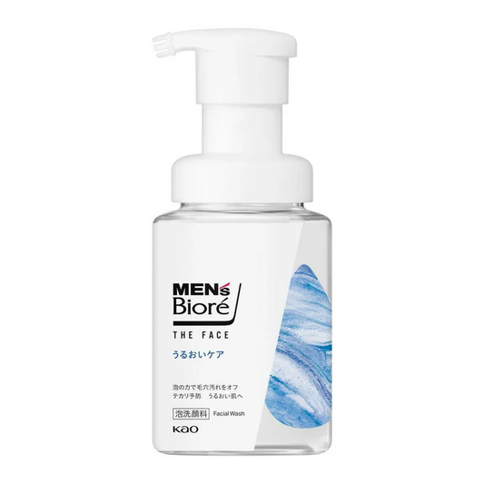 日本花王 Men's Biore「The Face」男士極致密著保濕潔面泡 200ML【平行進口】
