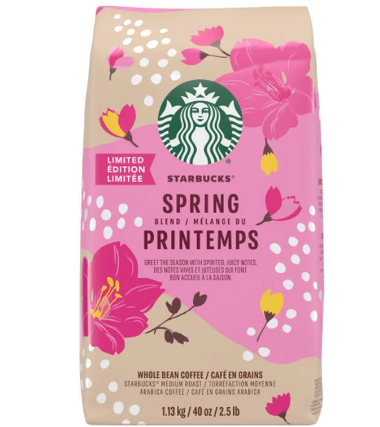 Starbucks星巴克 2025春季限量版阿拉比卡 全豆咖啡 1.13 kg [平行進口]