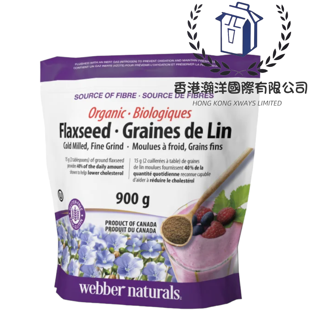 預購 Webber Naturals 天然有機亞麻籽粉(900g)[平行進口]