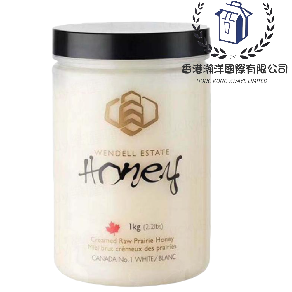 加拿大 Wendell Estate Honey 天然高純度白蜜 1kg [平行進口]