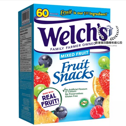 現貨 加拿大Welch's天然果汁混合口味果汁軟糖1.32KG 60包[平行進口]