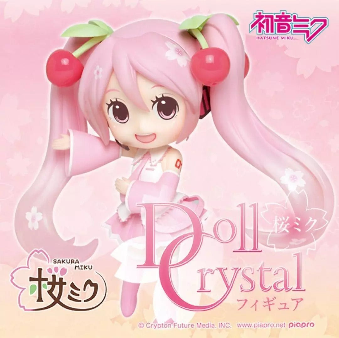 Taito Hatsune Miku Doll Crystal Sakura ver Figure Q版 櫻花初音