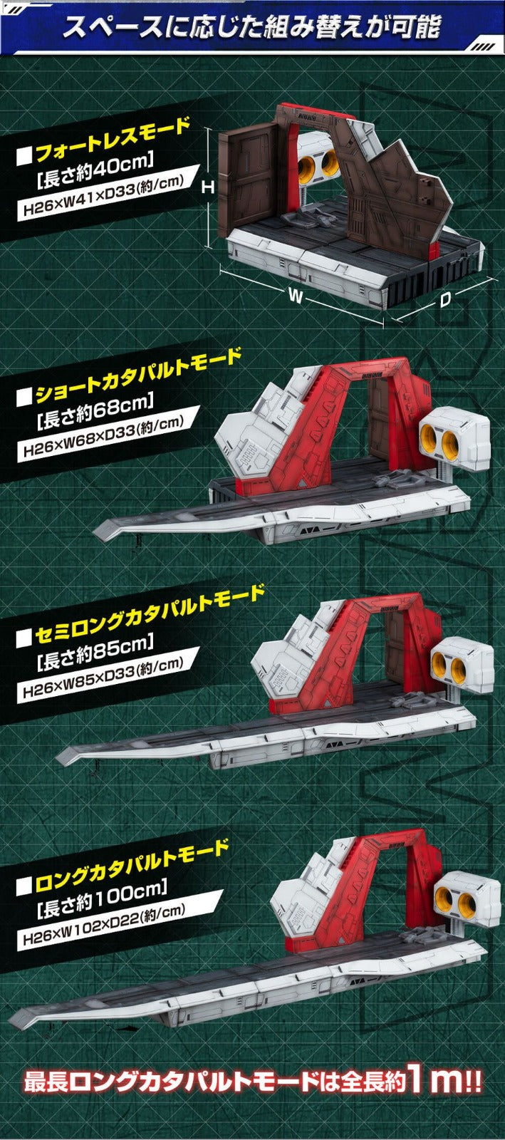 [預訂] [R.M.S.]《機動戰士Z高達》For HG用1/144 亞加瑪彈射板格納庫(40週年紀念版)  截單日期: 13-09-2025