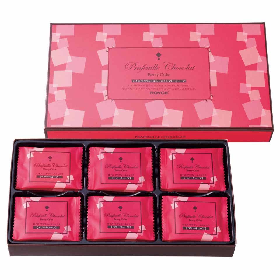 預訂 日本直送 ROYCE' Prafeuille Chocolat 莓果方塊 30片入 送禮首選  平行進口