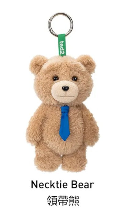 Ted2泰迪熊可動毛絨掛件 領結/領帶款