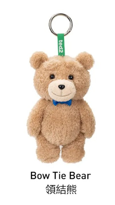 Ted2泰迪熊可動毛絨掛件 領結/領帶款