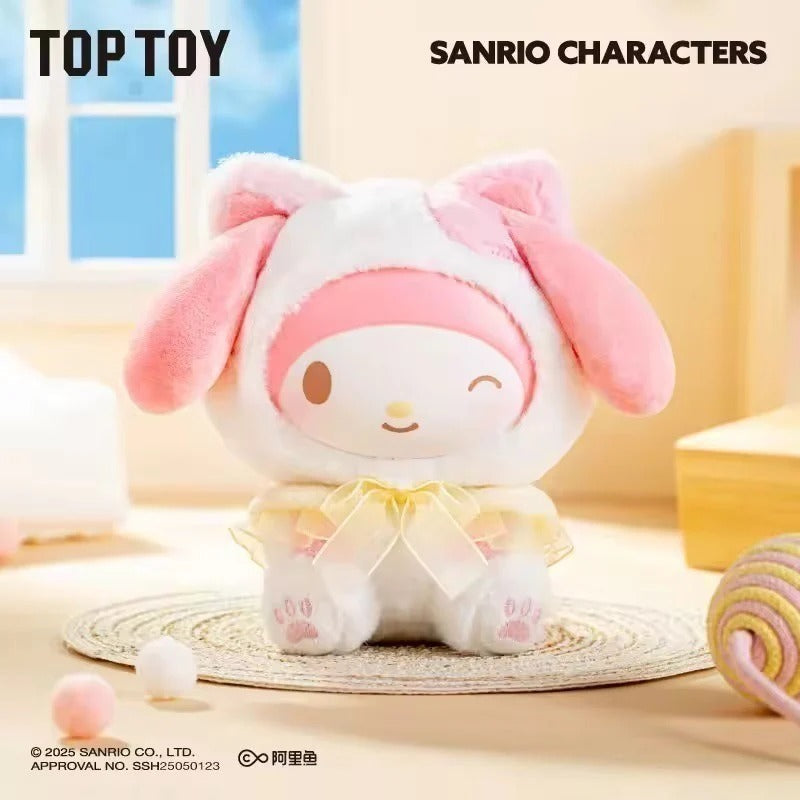 [預訂] TOP TOY - Sanrio characters 三麗𠥹家族 逗逗小貓 系列 毛絨掛飾 盲盒 (原盒6款) - 截單日期: 2-OCT-2025