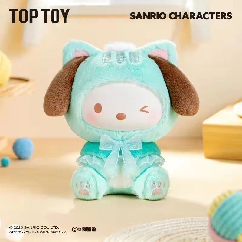 [預訂] TOP TOY - Sanrio characters 三麗𠥹家族 逗逗小貓 系列 毛絨掛飾 盲盒 (原盒6款) - 截單日期: 2-OCT-2025