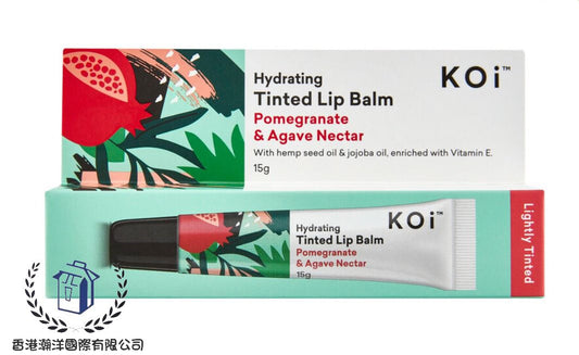 澳洲直送 KOi Tinted Lip Balm Pomegranate Agave Nectar 有色潤唇膏石榴龍舌蘭花蜜 15g