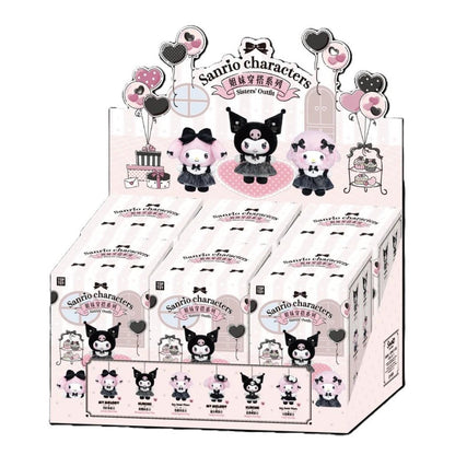 [預訂] TOP TOY - SANRIO Kuromi MELODY 三麗鷗家族姐妹穿搭系列毛絨掛飾盲盒 (原盒6件) - 截單日期: 2-OCT-2025