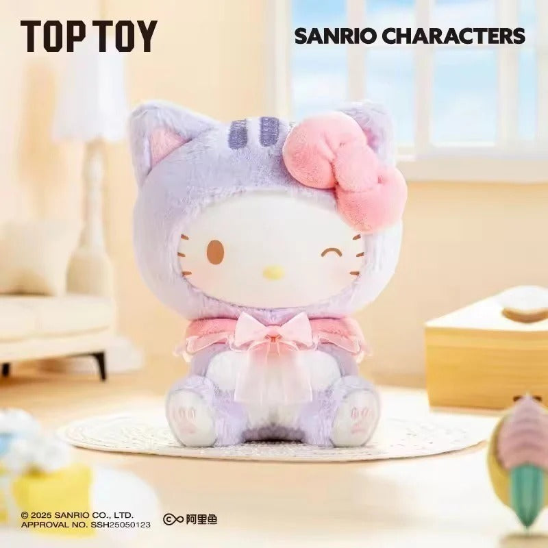 [預訂] TOP TOY - Sanrio characters 三麗𠥹家族 逗逗小貓 系列 毛絨掛飾 盲盒 (原盒6款) - 截單日期: 2-OCT-2025