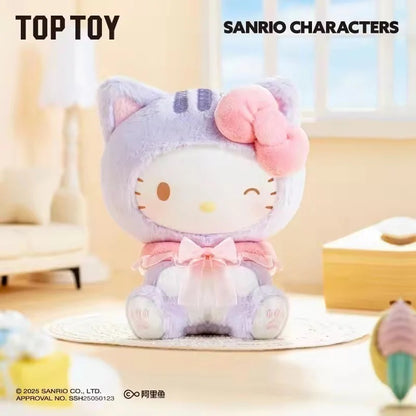 [預訂] TOP TOY - Sanrio characters 三麗𠥹家族 逗逗小貓 系列 毛絨掛飾 盲盒 (原盒6款) - 截單日期: 2-OCT-2025