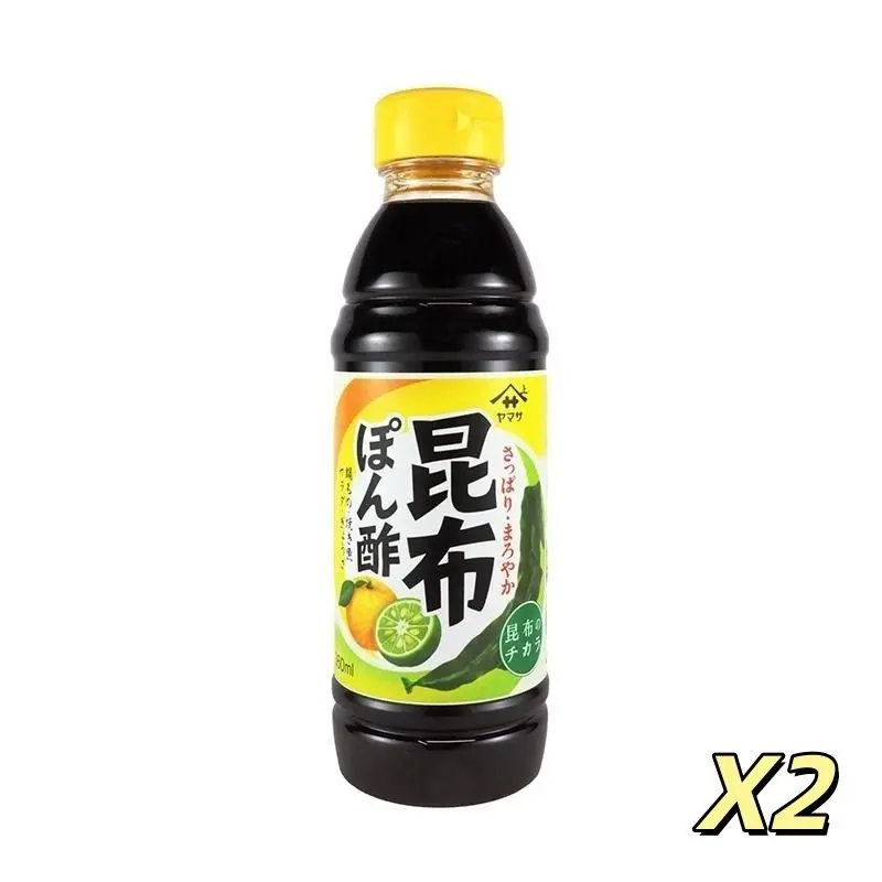 YAMASA 山字牌 昆布柑橘醋醬油 360ml X2【平行進口】賞味期限:2026年7月