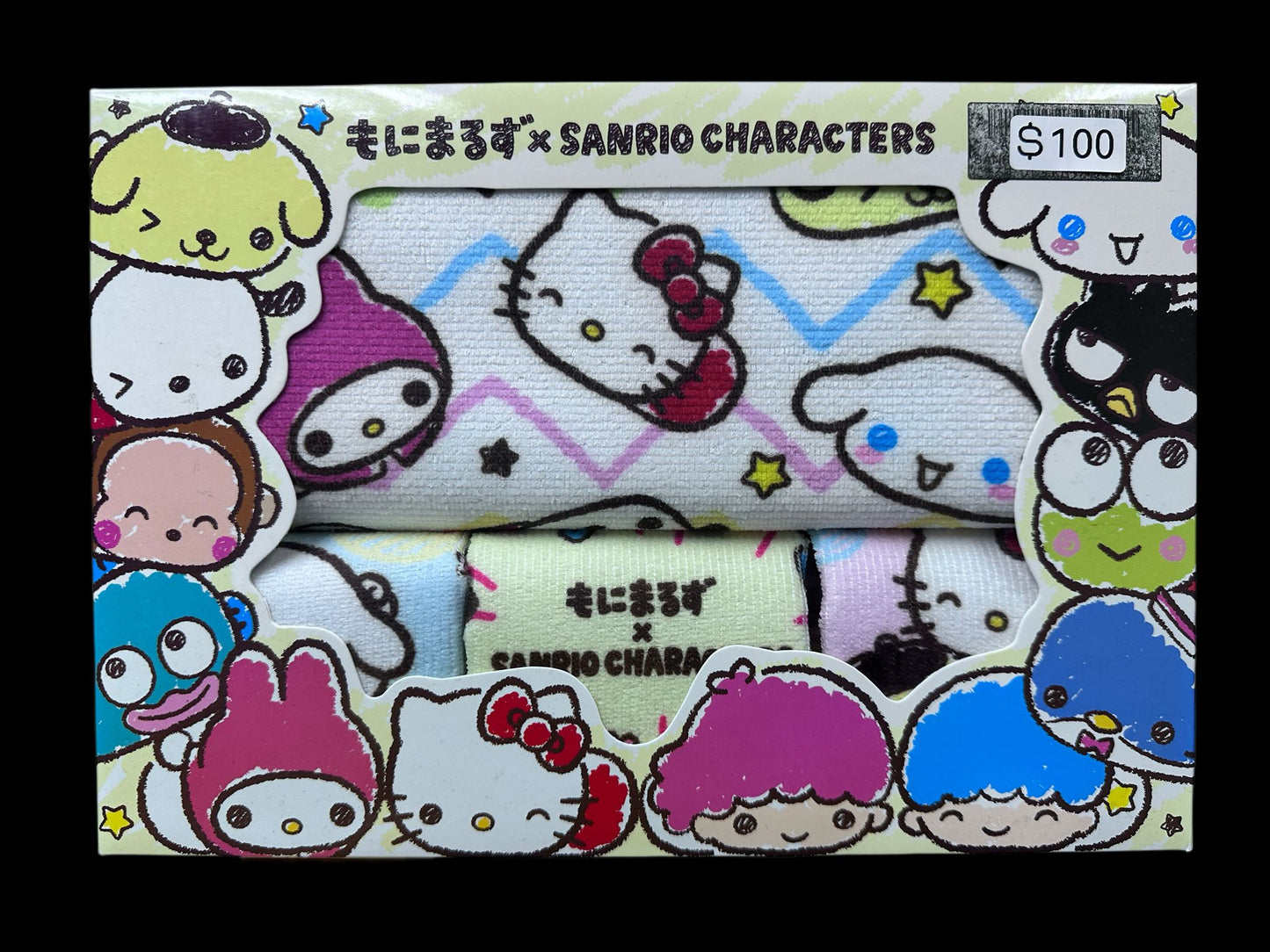 Sanrio 卡通毛巾 手巾 一套4件 禮盒套裝