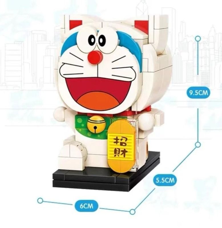 KEEPPLEY 招財貓 Doraemon 叮噹 多啦A夢 125pcs 積木 A0111