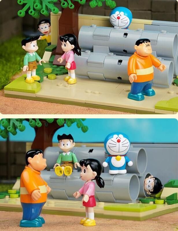 Keeppley DORAEMON 多啦A夢 叮噹 系列 水泥管 空地 大雄 胖虎 靜香 小夫 拼裝積木 (K20409)