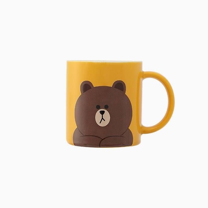 Line Friends BROWN MUGCUP 熊大 韓國製造