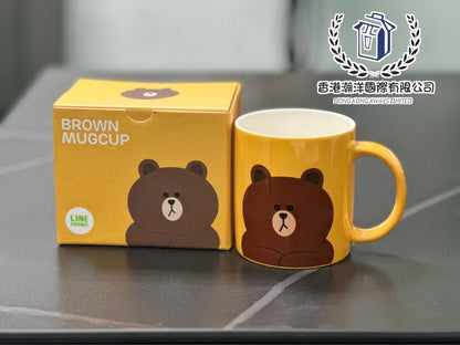 Line Friends BROWN MUGCUP 熊大 韓國製造