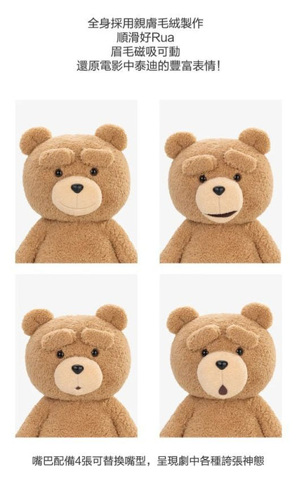 Ted 2-泰迪熊1/2 可動 30CM 毛絨玩偶