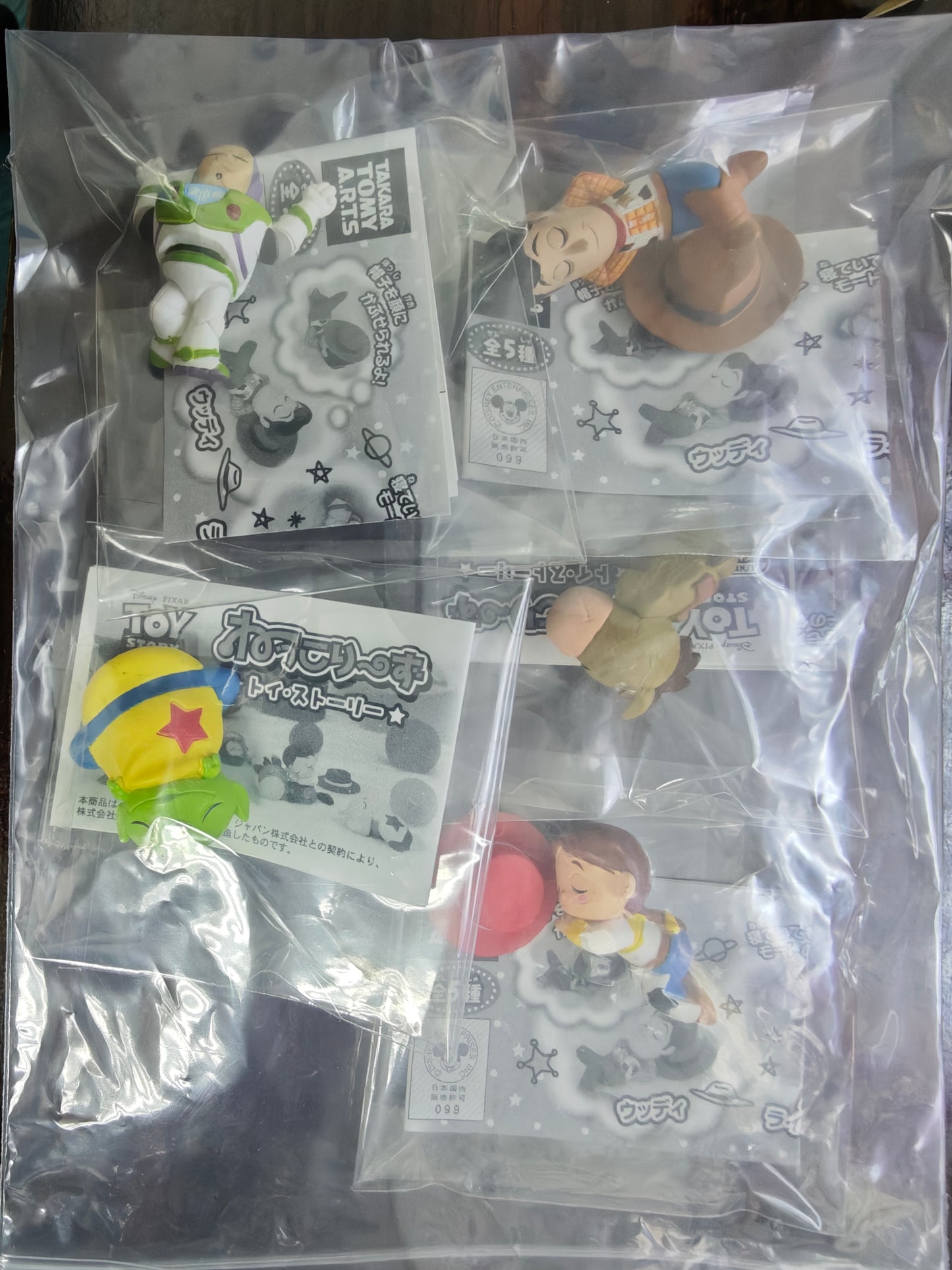 2017年 Tomy Toy Story 玩具總動員 反斗奇兵 Disney 睡覺 系列 扭蛋 全5款