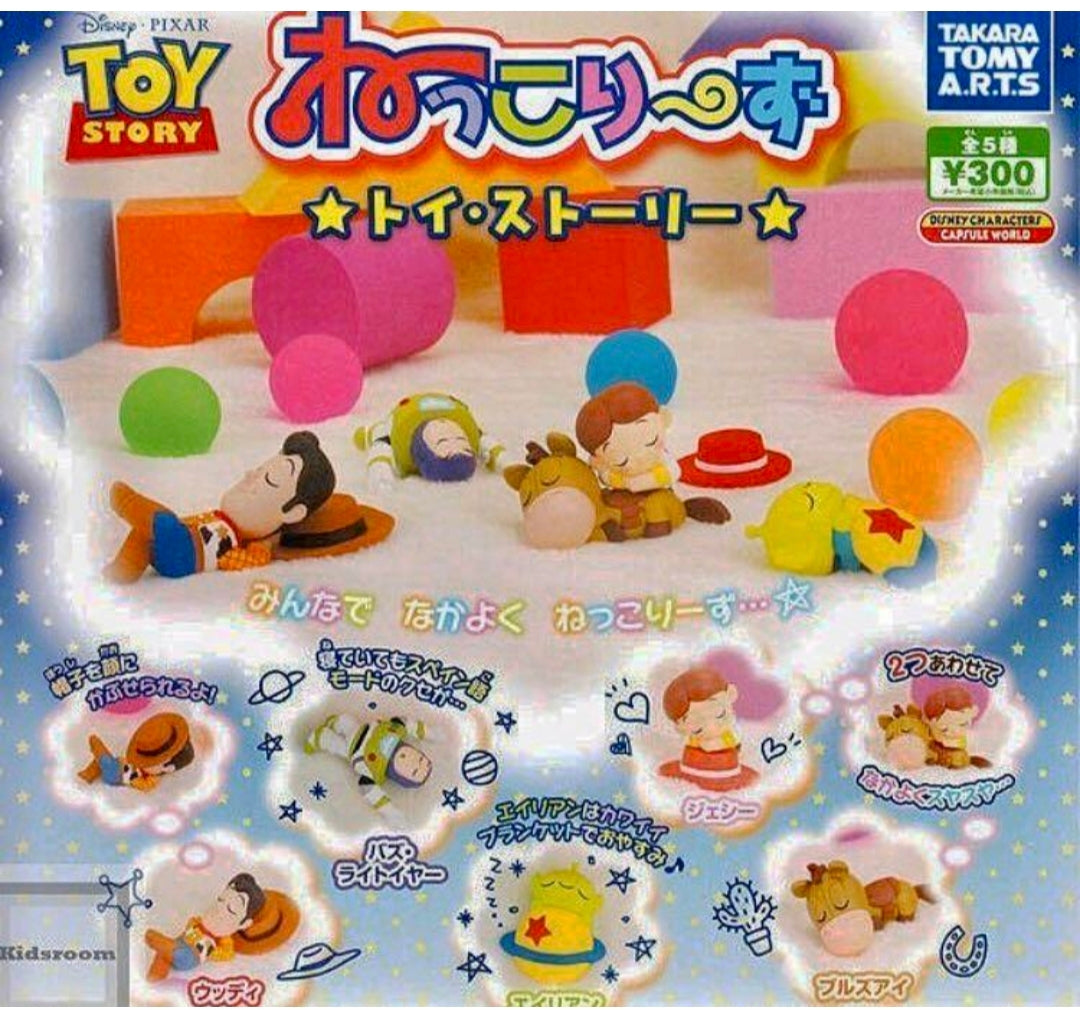 2017年 Tomy Toy Story 玩具總動員 反斗奇兵 Disney 睡覺 系列 扭蛋 全5款