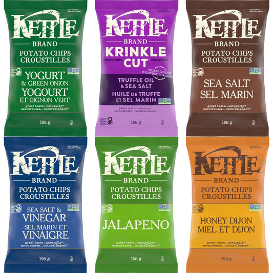 現貨 加拿大直送 Kettle Chips 天然手製薯片 198G 多款 【平行進口】BEST BEFORE 10-12/2025