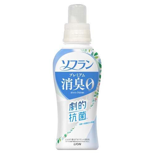 Lion獅王-Soflan Premium 衣物消臭香薰柔順劑510ml(白色草本香)【平行進口】